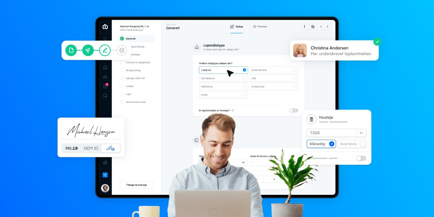 Opbygge din lejekontrakt digitalt