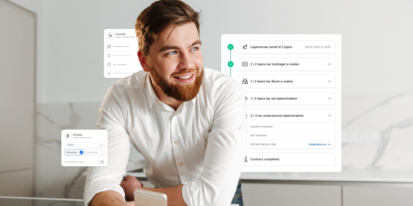 opbevare lejekontrakter digitalt på Rentdesk